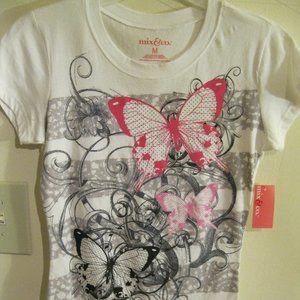 Butterfly print tee shirt